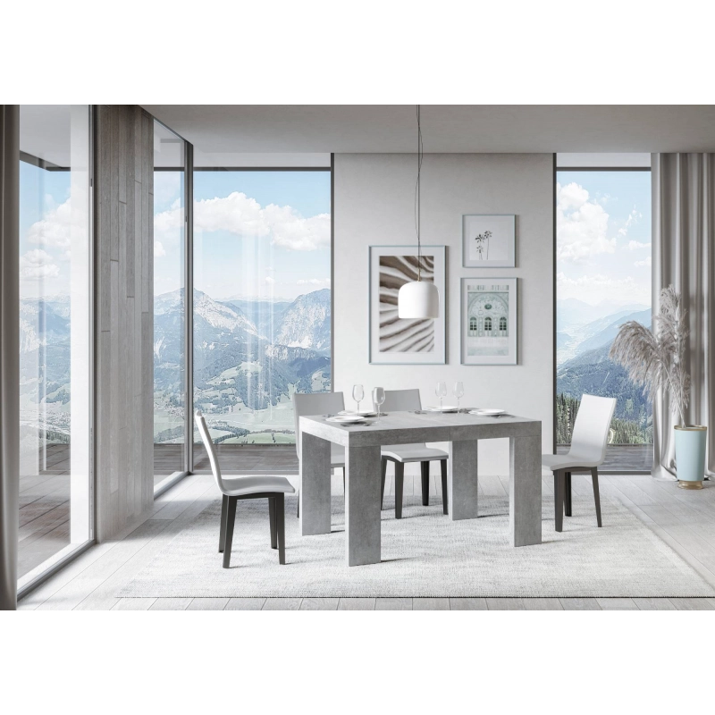Tavolo allungabile 90x130/234 cm Roxell - Cemento