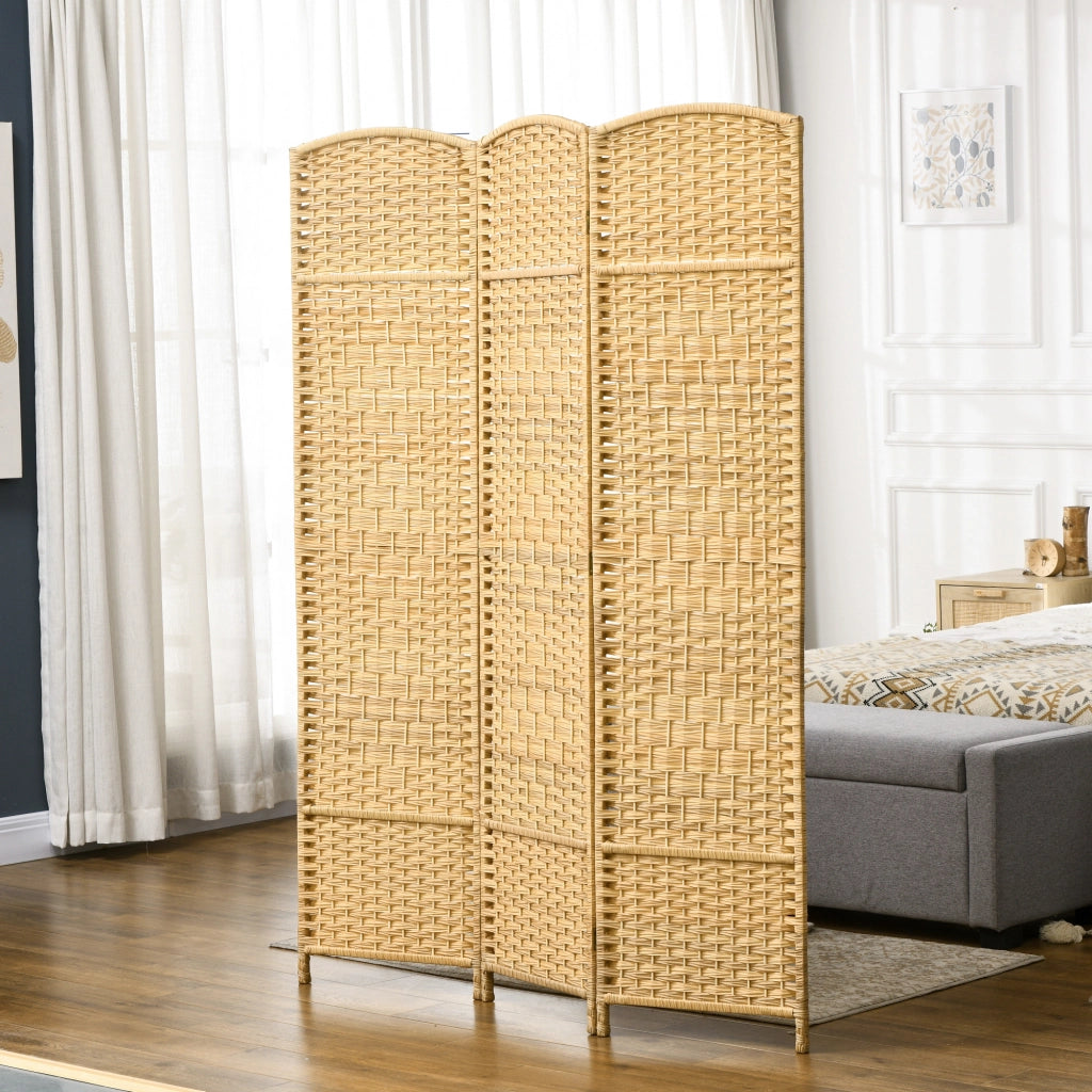 Paravento in legno 3 ante ¨C zephmum ¨C naturale 135x180 cm