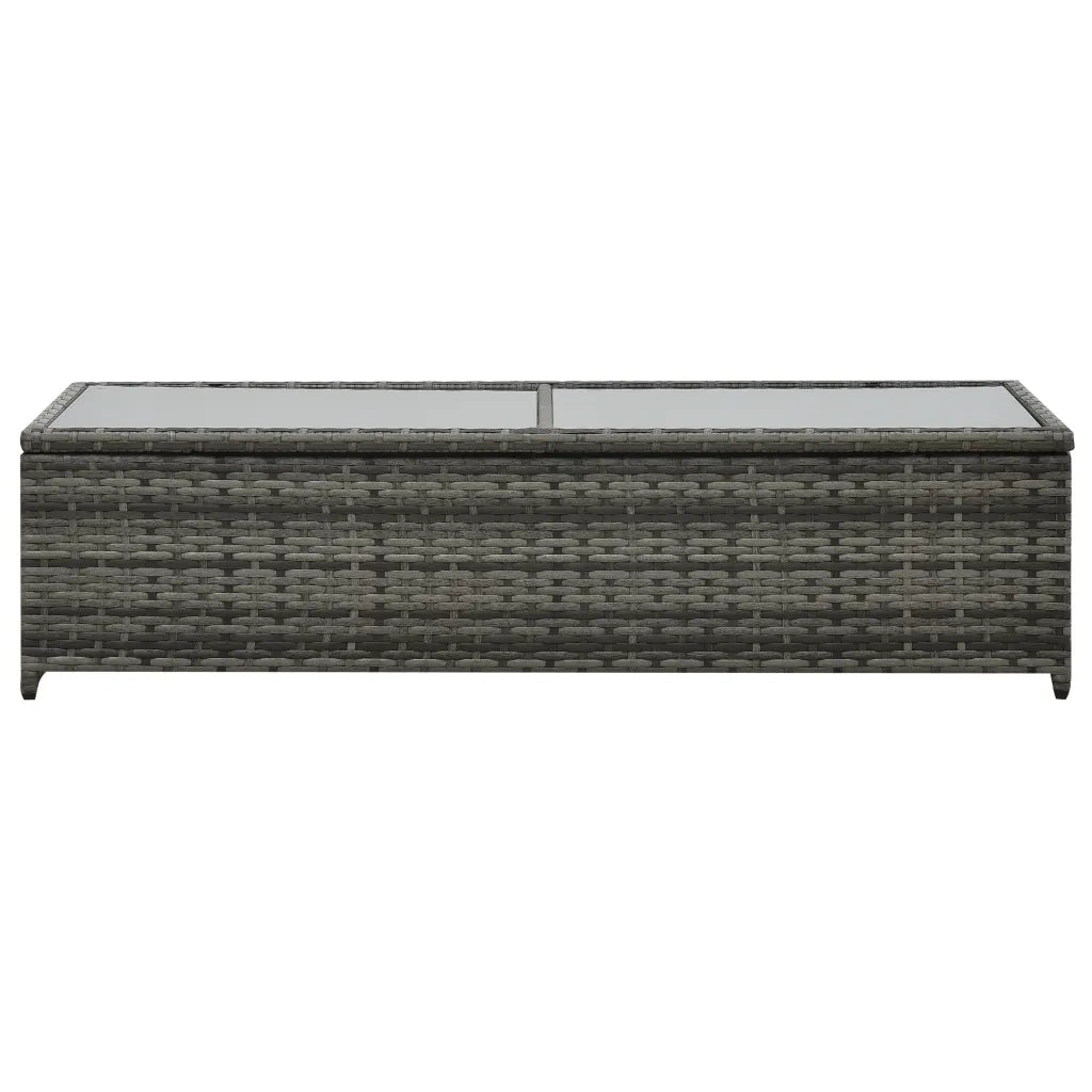 Set Divani da Giardino 4 pz con Cuscini in Polyrattan Antracite cod mxl 41029