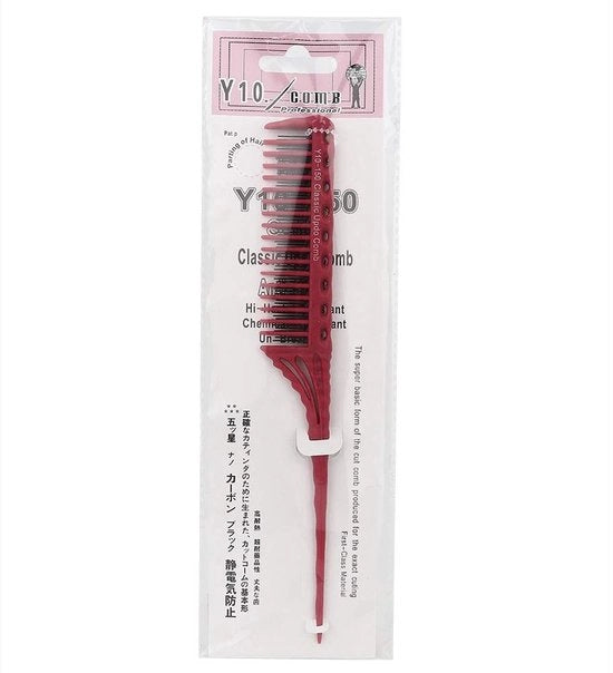Kam per Capelli con Manico Antiscivolo - 3 Righi di Denti - Adatto per Capelliere - Stile e Cura dei Capelli