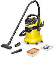 KÄRCHER aspiratore solidi liquidi WD 5 P V-25/5/22 con presa elettroutensile, 1200 W, contenitore in plastica: 25 l, tubo di aspirazione: 2,2 m, funzione soffiante, filtro in vello