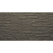 Set 12 Pannelli Decorativi Area 8,6 mq 120x60x2,5 cm Rivestimento Murale Effetto Mattoni in Pietra 3D in PU Grigio