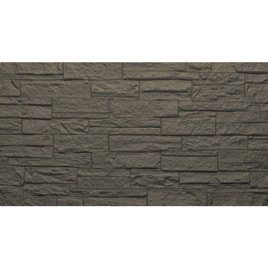 Set 12 Pannelli Decorativi Area 8,6 mq 120x60x2,5 cm Rivestimento Murale Effetto Mattoni in Pietra 3D in PU Grigio