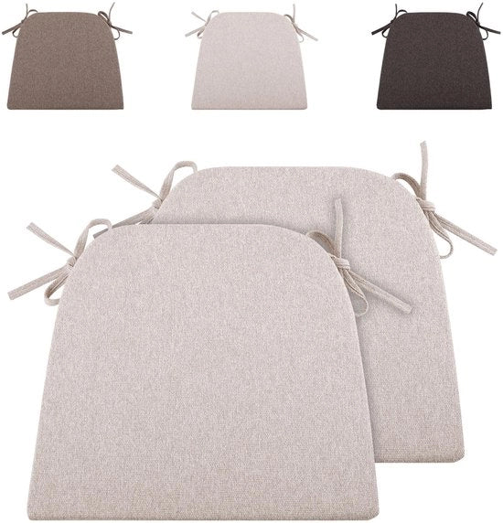 Sediletti Antiscivolo - Forma Semicircolare - Cuscino da Sedia per Interno/Esterno - Ufficio/Casa - 2 Pezzi - Ventilazione e Tempo di Rilascio