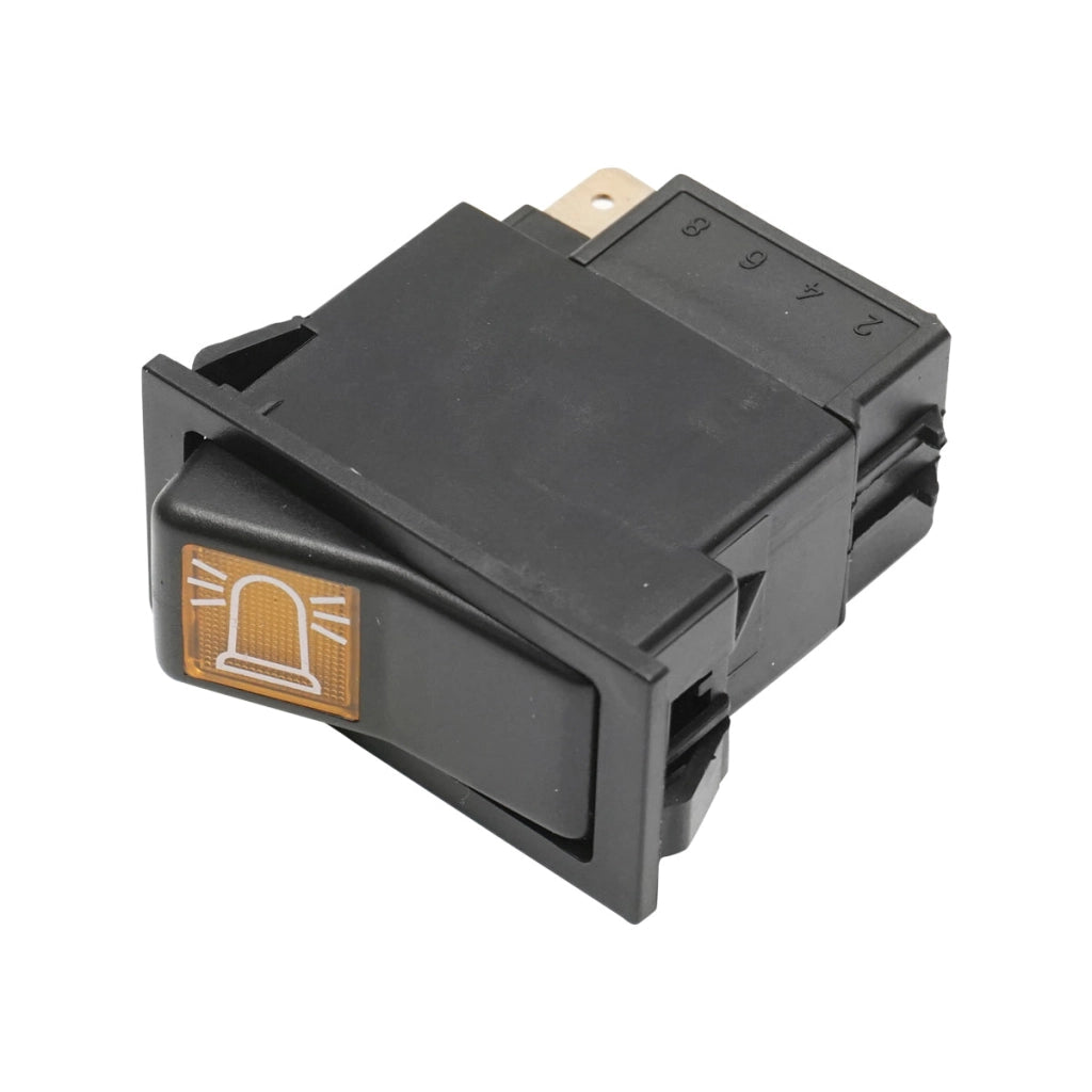 Interruttore per lampeggiante rotante 12 V per New Holland, Fiat e Case IH. Codice OEM: 82007618. Marca: Autospeed.