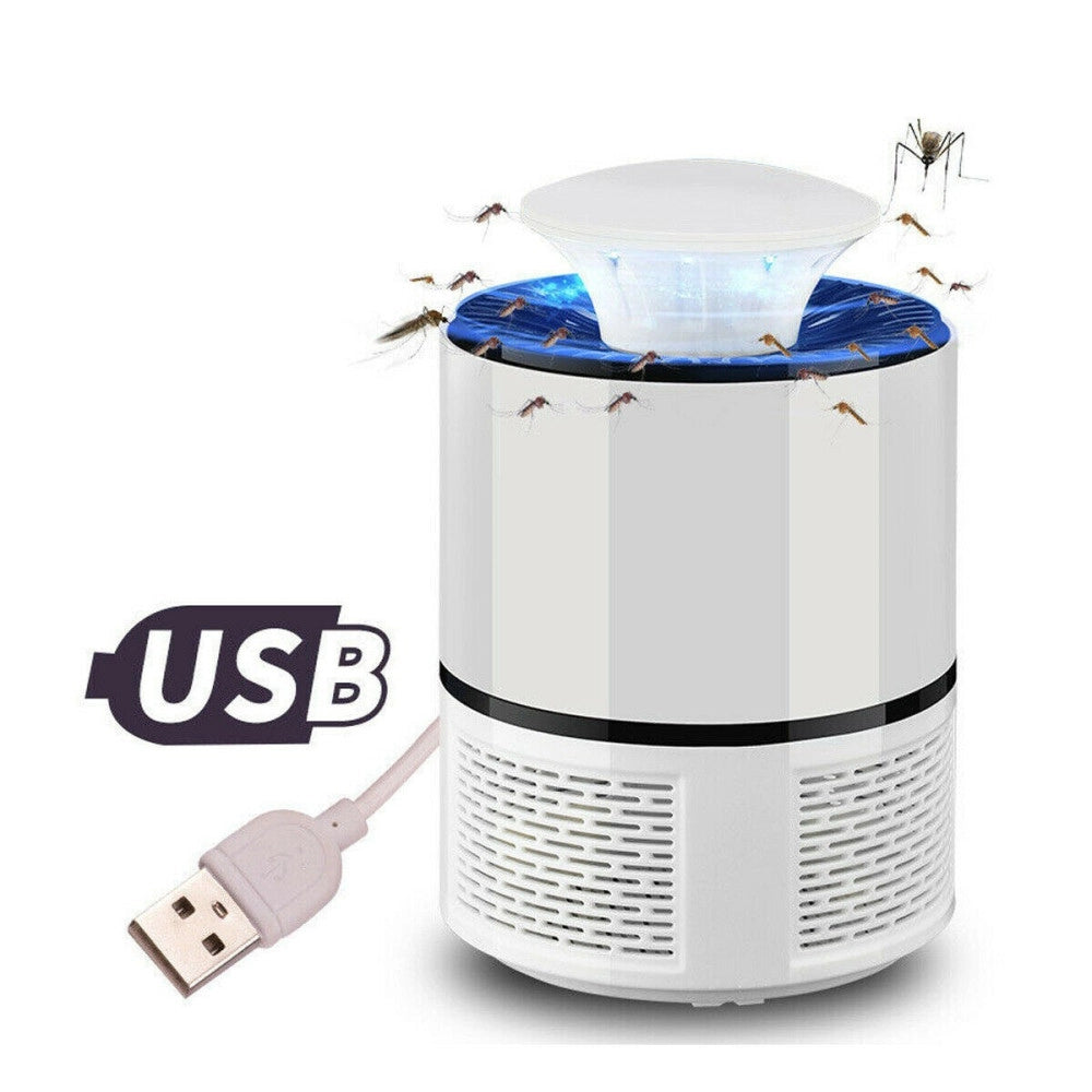 Trade Shop - Aspiratore Lampada Led Zanzara Anti Zanzare Zanzariera Elettrica Usb 8120 -
