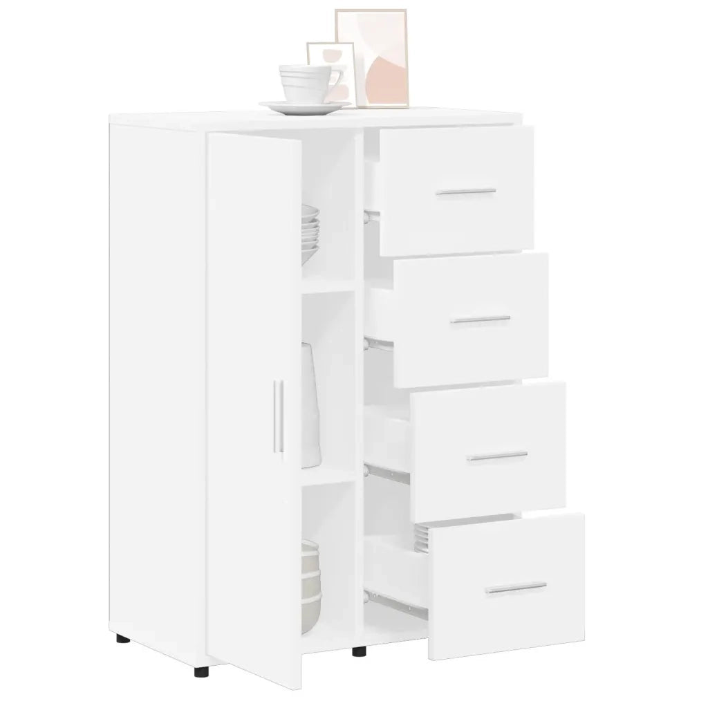 Credenza Bianca 60x31x84 cm in Legno Multistrato 840506