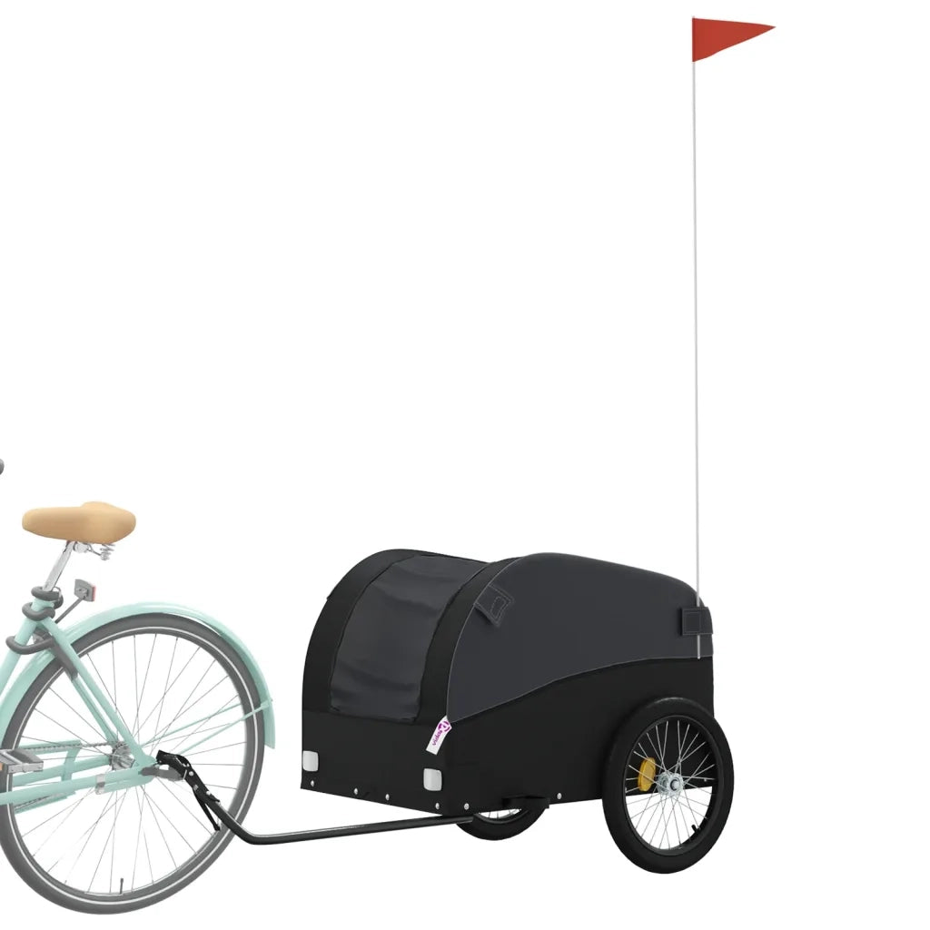 Rimorchio da Bici Nero 45 kg in Ferro 94129
