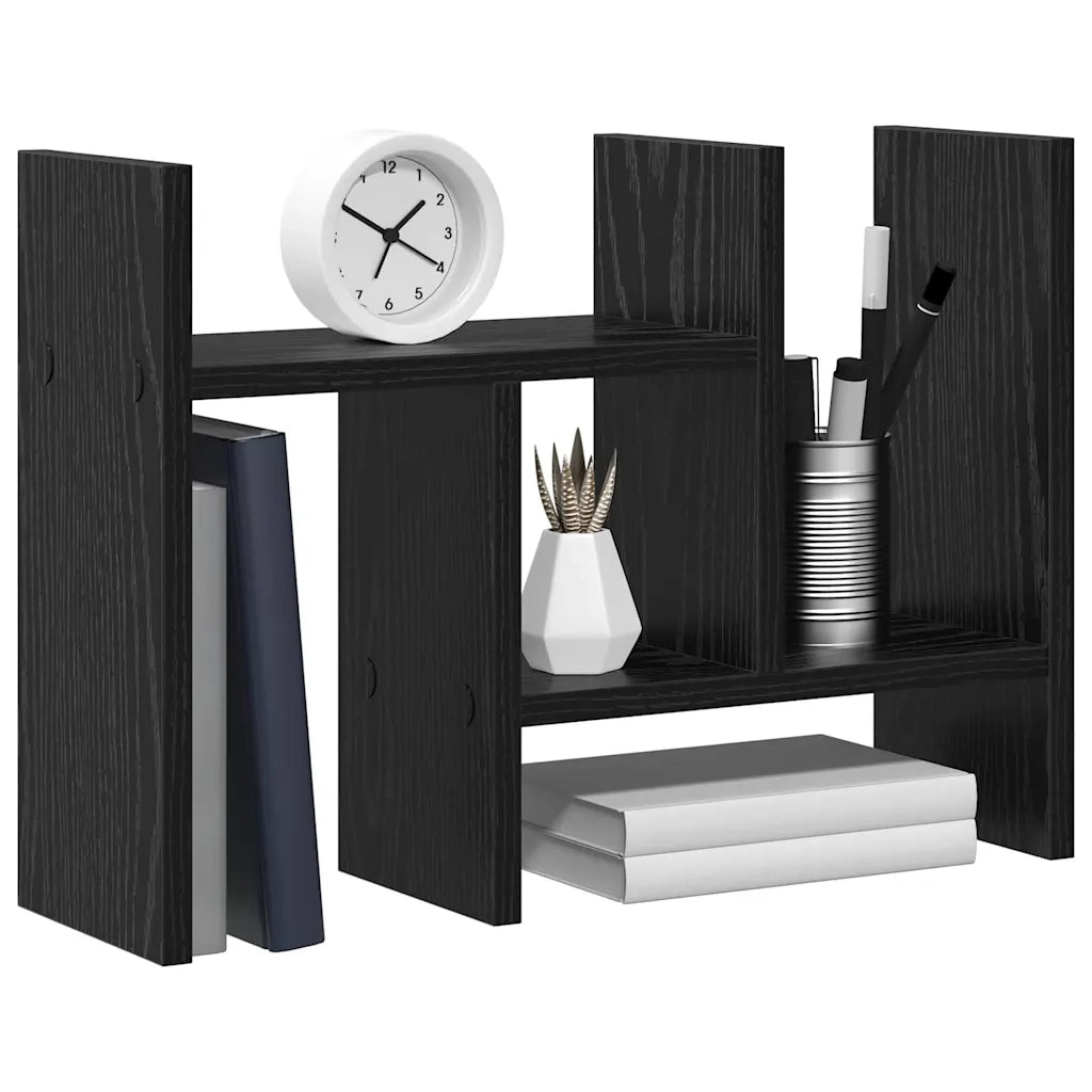 Organizzatore da scrivania Rovere Nero 50 x 15,5 x 35,5 cm 869205