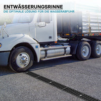 Canale di scolo 1m con griglia per scarico acqua 25t Canaletta di drenaggio