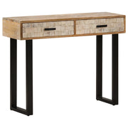 Tavolo Consolle 100x30x75 cm in Legno Massello di Mango cod mxl 18678