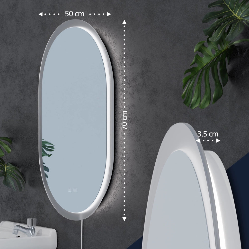 Badspiegel Karishma 70x50 ohne Bluetooth