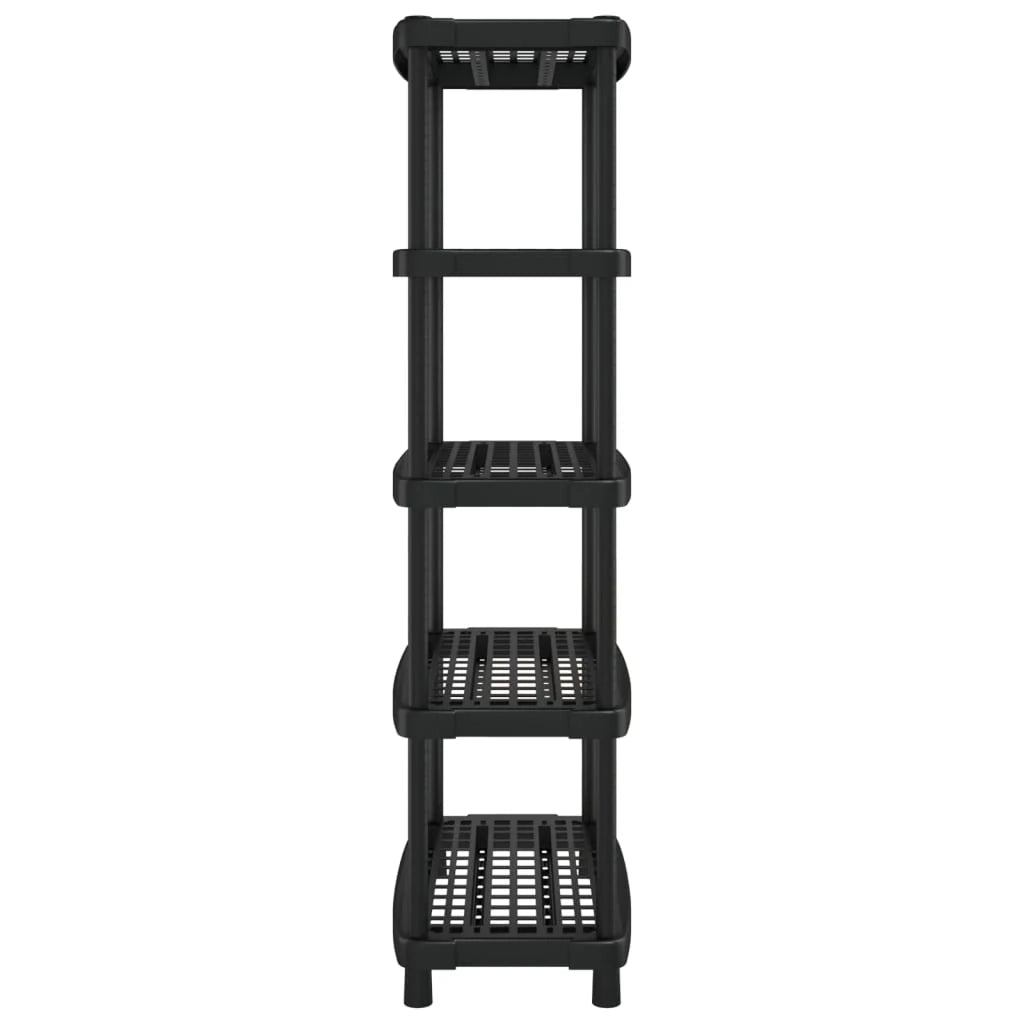Scaffale portaoggetti a 5 ripiani 93,5 x 45,5 x 194,5 cm Nero PP 02_0045709