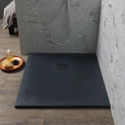 Piatto doccia 80x80 in resina antracite