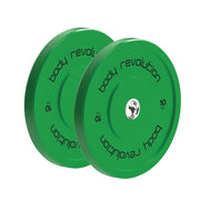 Dischi 10 kg verdi IWF, 45 cm, coppia