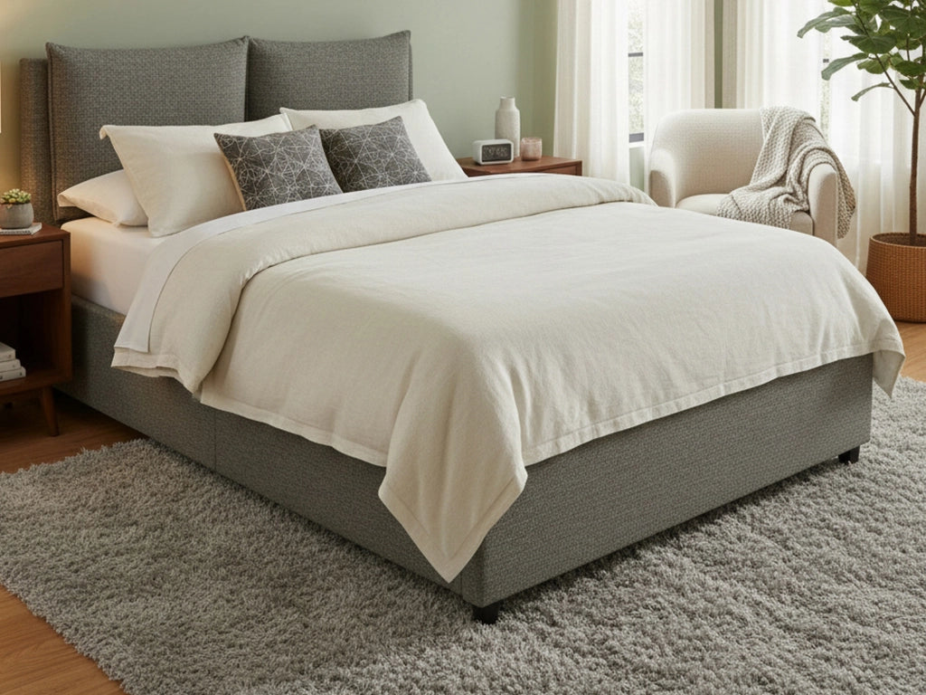 Formby, Letto Matrimoniale Sfoderabile Made in Italy, Grigio Cenere