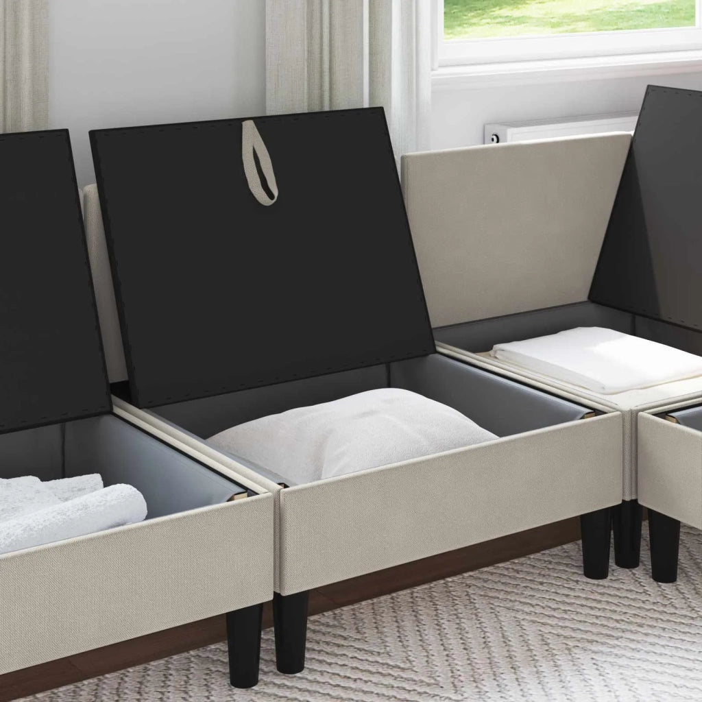 Divano Medio con Storage Avena Velluto 42027116