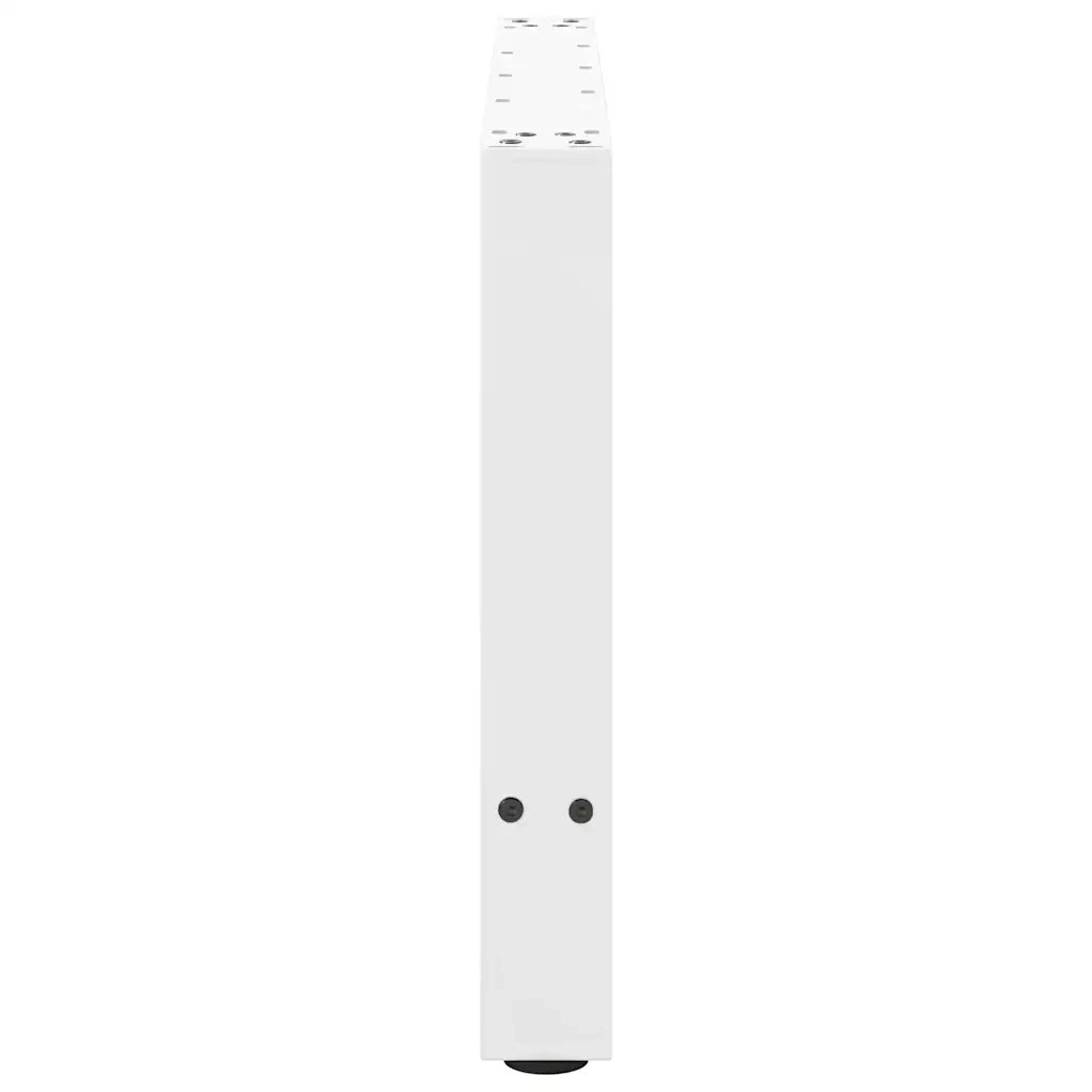 Gambe per Tavolino da Caff¨¨ Bianche 2 pz-Set di 2 Gamba per Tavolo 70x(42-43) cm Acciaio