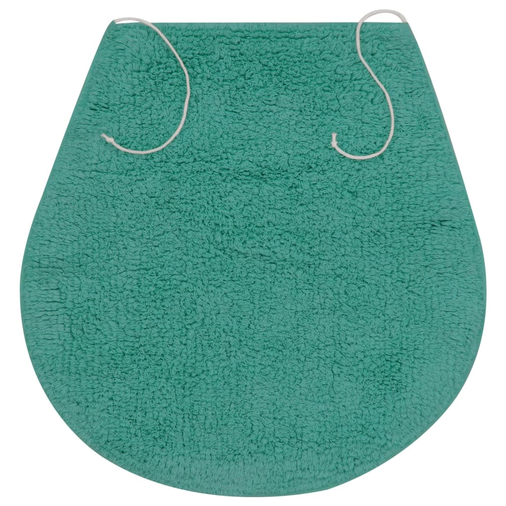 Set di 3 tappeti da bagno in tessuto turchese 02_0005787