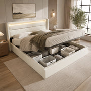 letto imbottito pu bianco 160 x 200 cm