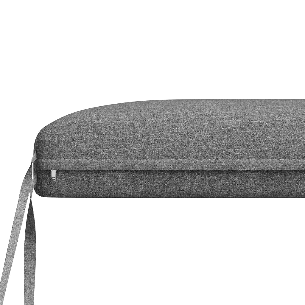 Set lounge da giardino per 5-6 persone modulare con 2 divani, 2 tavolini, olefin, grigio, cuscini sfoderabili