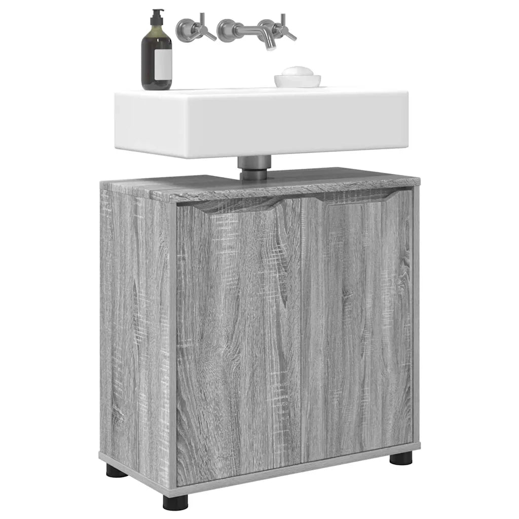 Mobile per lavabo da bagno Grigio Sonoma 60 x 30 x 60 cm