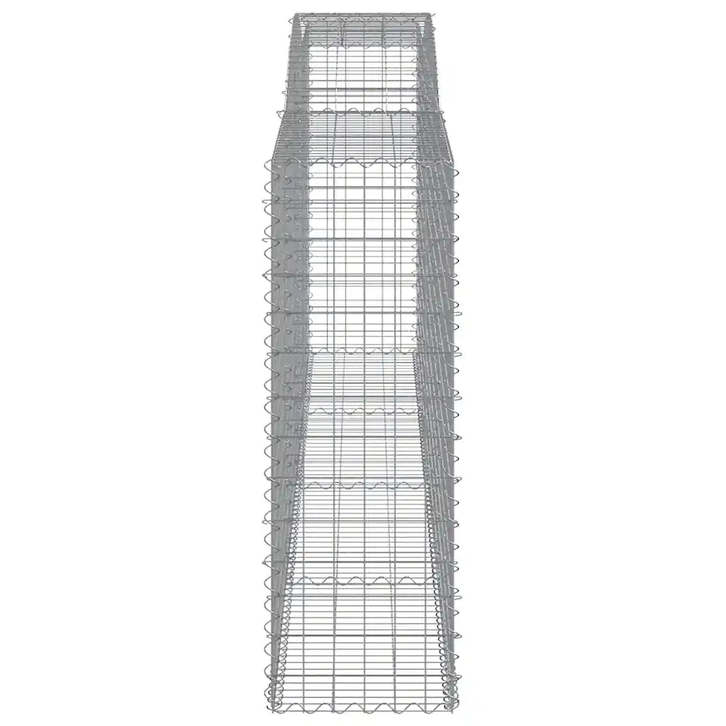 Cesti Gabbioni ad Arco 5 pz 400x50x140/160 cm Ferro Zincato 3147025