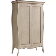 Armadio 2 ante legno shabby avorio anticato e tortora 127x64x212 (1462) - Mobili 2G