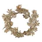 Coroncina plastica champagne cm Ø48