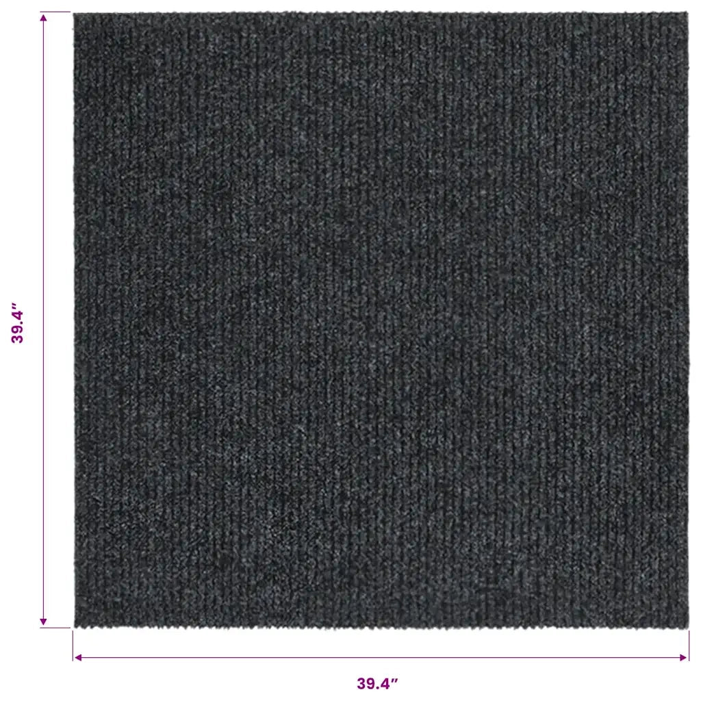 Tappeto Corsia Acchiappa Polvere 100x100 cm Antracite 327165