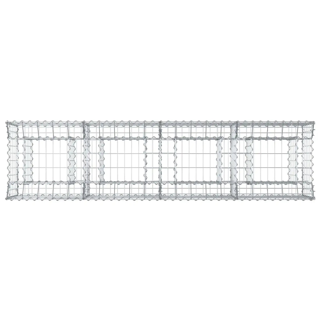 Letto rialzato in gabbione Argento CFW7158618