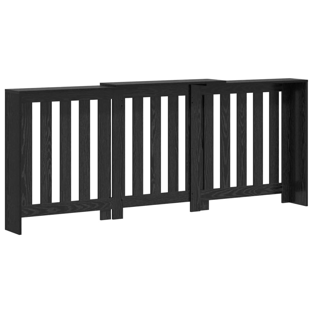 Copertura per radiatori Rovere Nero 205 x 21,5 x 83,5 cm 869227