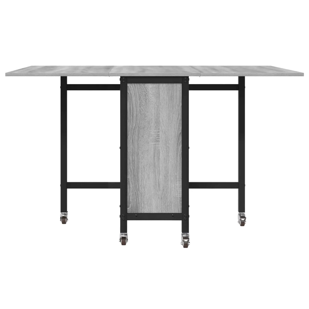 Tavolo da pranzo pieghevole con ruote 130 x 80 x 76,5 cm 8006046