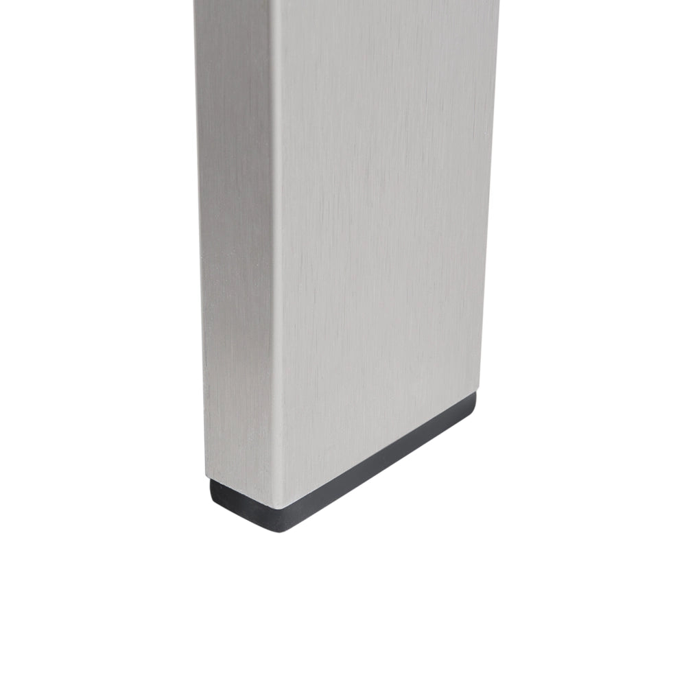 Poltrona da Giardino Struttura in Alluminio Anodizzato Grigio Chiaro per Esterno con Cuscini
