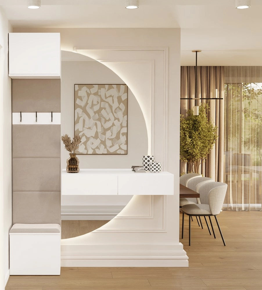 Appendiabiti HAGA 1w mobile per ingresso corridoio bianco 238x50x35 cm