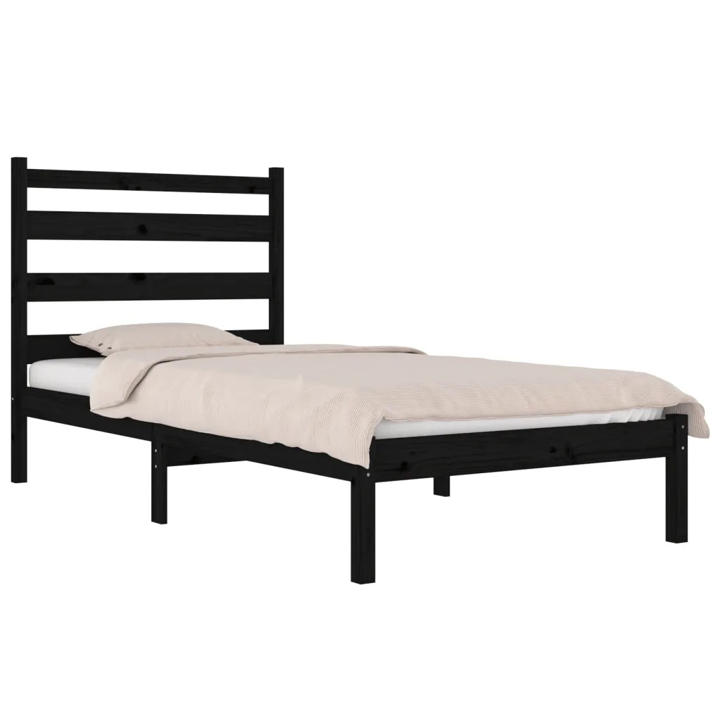 Giroletto Nero in Legno Massello di Pino 100x200 cm cod mxl 30868