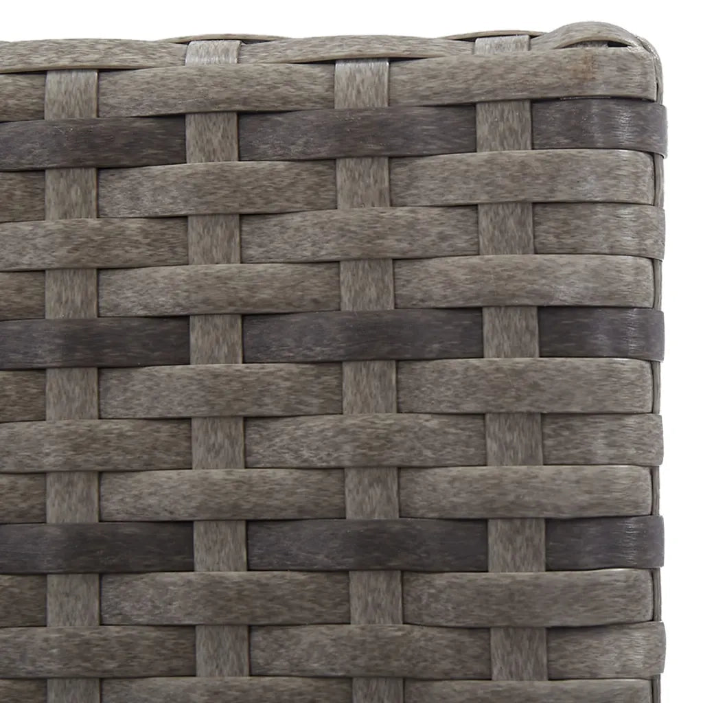 Set da Pranzo da Giardino 13 pz e Cuscini Polyrattan Antracite 46383