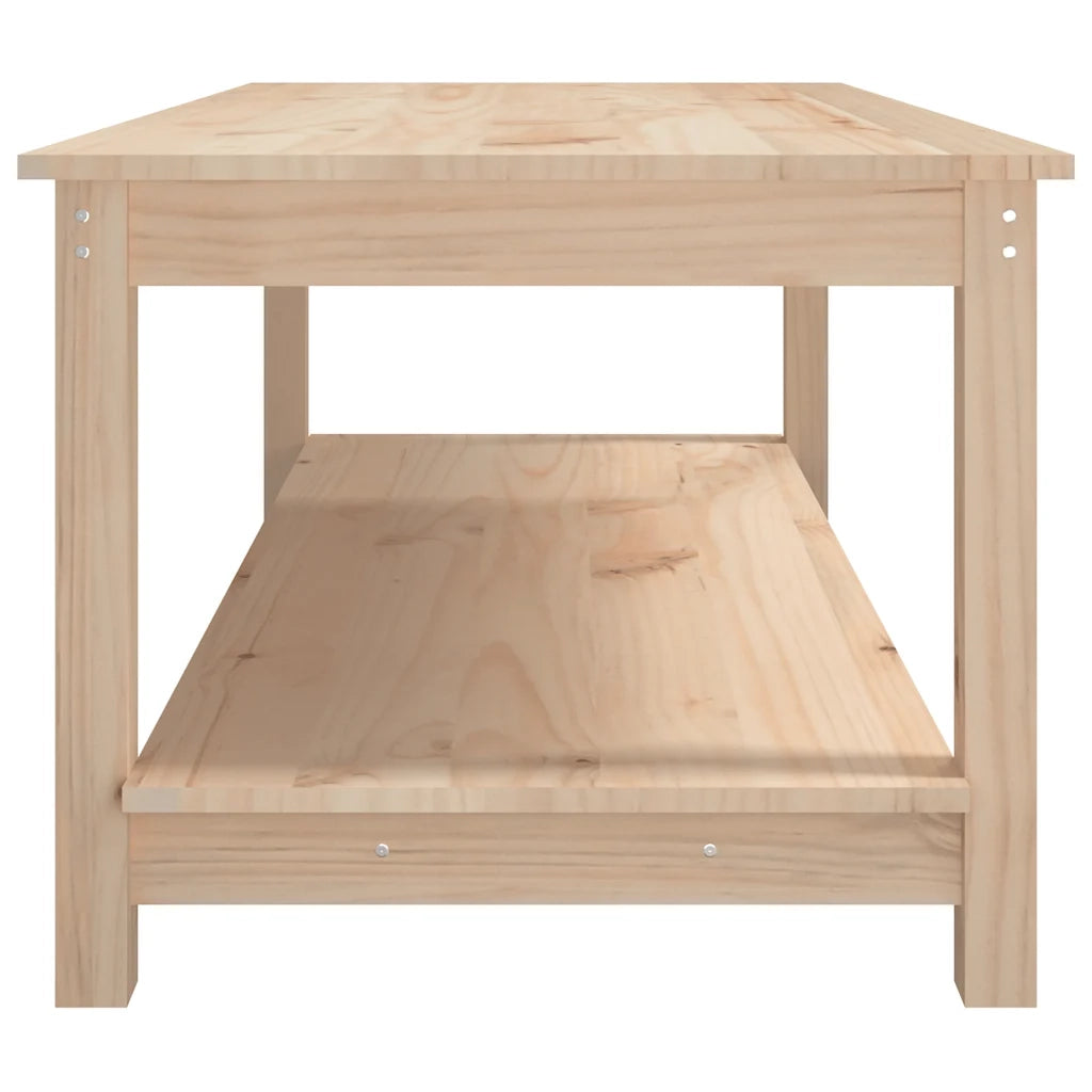 Tavolino da Salotto 110x55x45 cm Legno Massello di Pino 822272