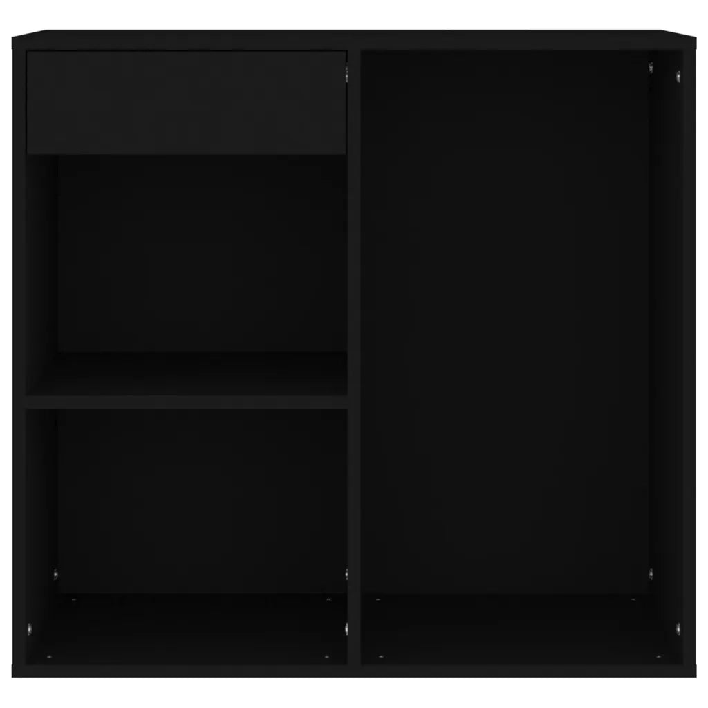 Armadietto per Cosmetici Nero 80x40x75 cm in Legno Multistrato 808838