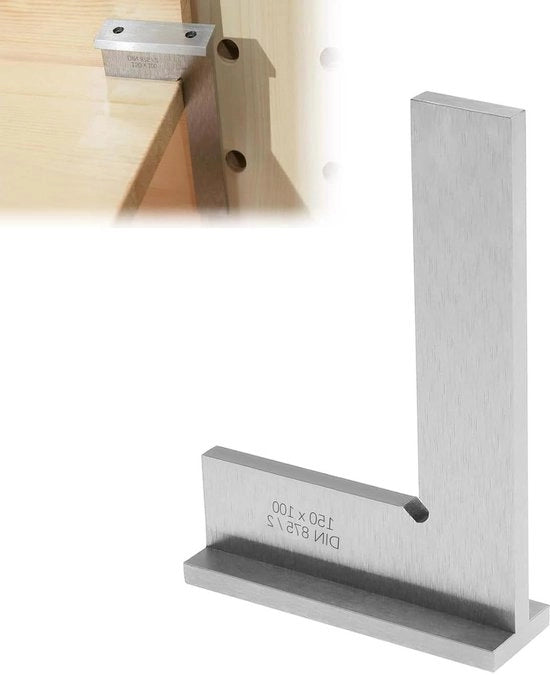Blocco di arresto angolare 90° 150 x 100 mm - DIN 875/2 - Lavorazione del legno - Modellismo