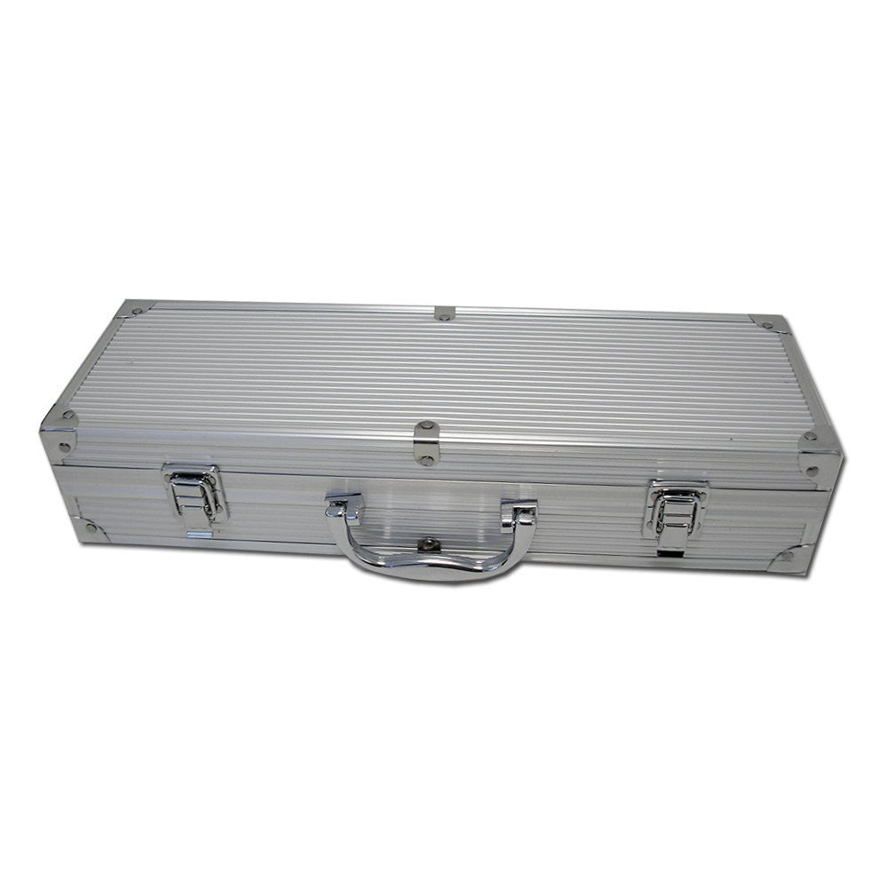 Betty garden valigetta 4 accessori per barbecue in acciaio inox