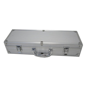 Betty garden valigetta 4 accessori per barbecue in acciaio inox