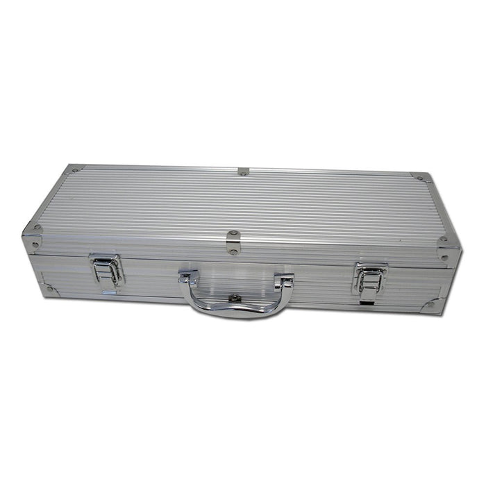 Betty garden valigetta 4 accessori per barbecue in acciaio inox