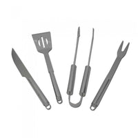 Betty garden valigetta 4 accessori per barbecue in acciaio inox
