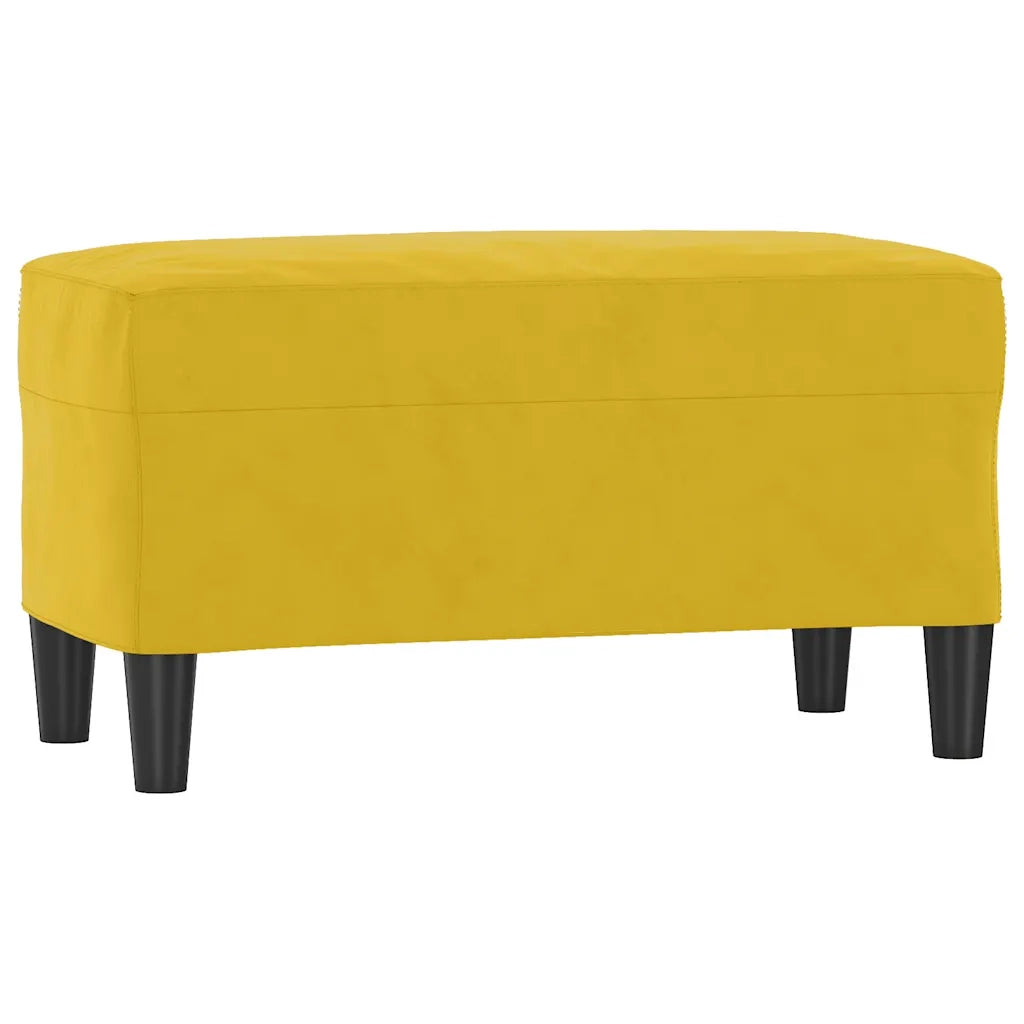 Panca Giallo 70x35x41 cm in Velluto CFW7216569