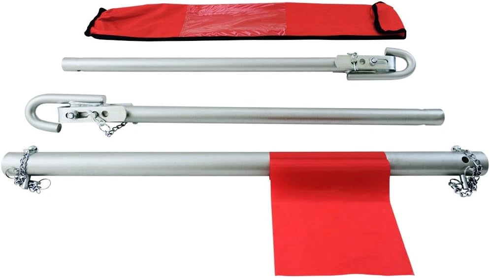 Deuba Barra di Traino Auto 3pz. Forza Trazione 2000 kg Gancio da Rimorchio Macchina incl. Borsa