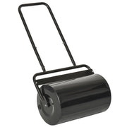 EasyComfort Rullo da Giardino Φ32x50cm in Metallo Impermeabile Nero, Serbatoio Fino 38 Litri (Acqua o Sabbia)