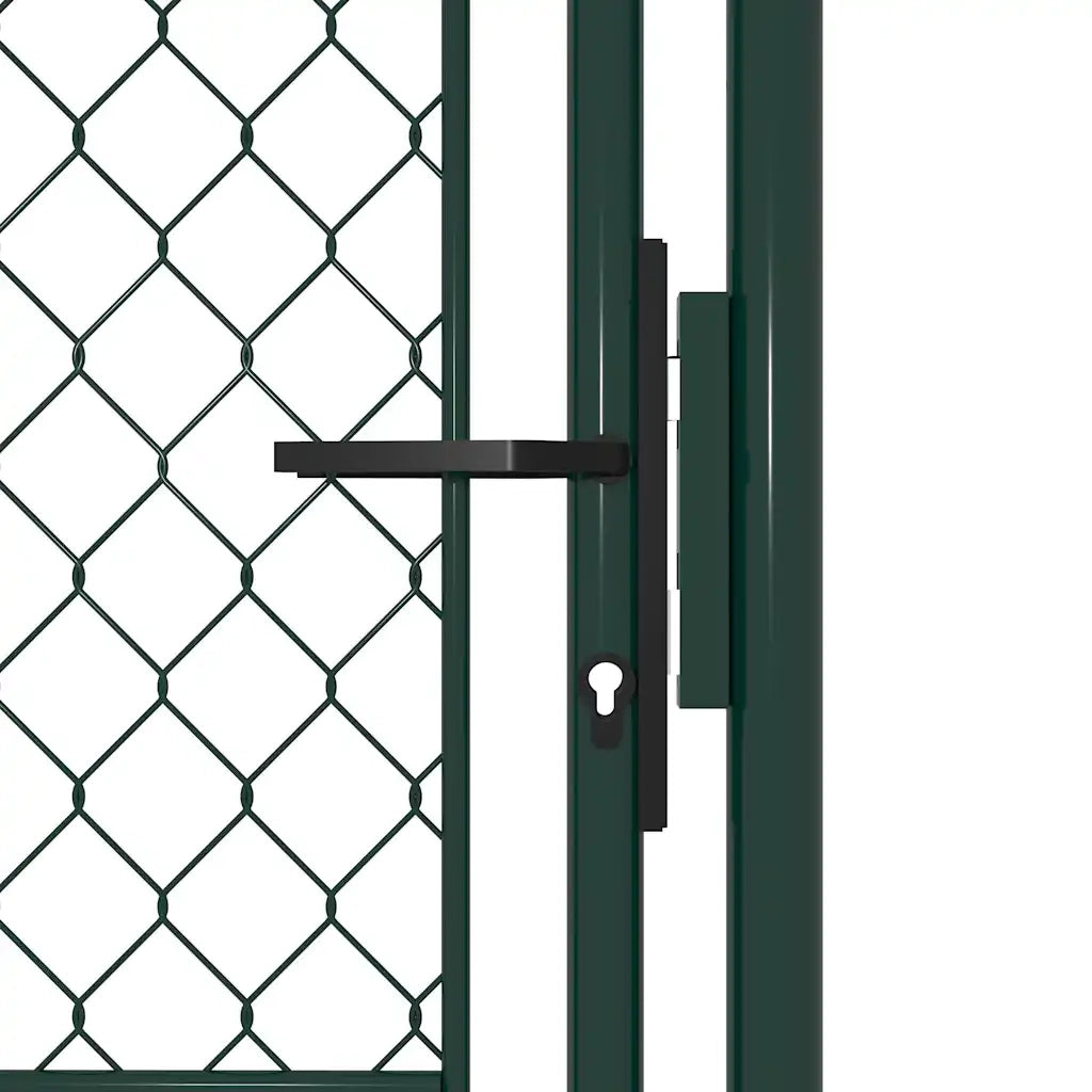 Cancello da Giardino in Acciaio 100x125 cm Verde 144404
