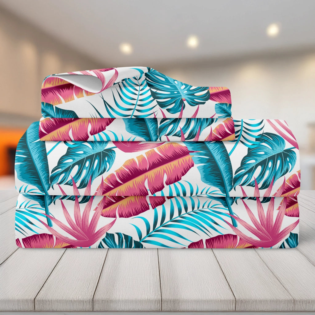 Completo Letto Matrimoniale No Stiro Set Lenzuola In Morbida Microfibra Anallergica Lenzuolo Sotto Con Angoli Elastici Fino 30 Cm, Lenzuolo Teso Sopra 2 Federe Prodotto Italiano  Oasi