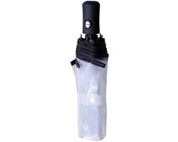 Paraplu Opvougbile - Automatico - Sostenibile e Leggero - Transparente - Paraplu Compattabile per Viaggi - Adatto per Outdoor A.